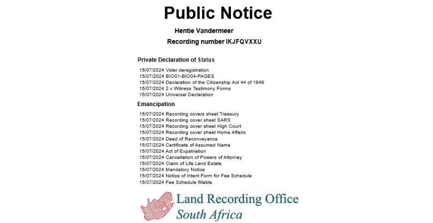 Hentie Vandermeer Recording number IKJFQVXXU