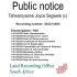 Public notice Maggie Mongakeng (c) Recording number 362214484