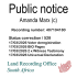 Public notice Amanda Marx (c) Recording number 407104180