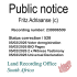 Public notice Fritz Adriaanse (c) Recording number 239906509