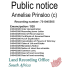 Public notice Annelise Prinsloo (c) Recording number 731045505