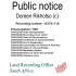 Public notice Doreen Rikhotso (c) Recording number 152761718