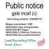 Public notice gale mcall (c) Recording number 236808776