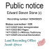 Public notice Edward Steven Stone Recording number 629439223